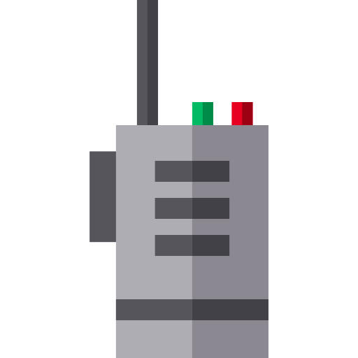 walkie talkie Basic Straight Flat icono