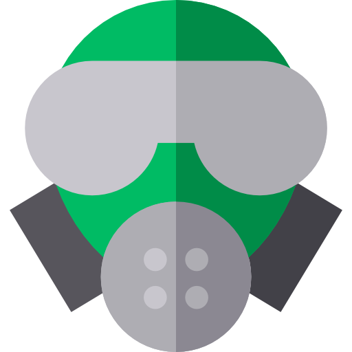 gasmaske Basic Straight Flat icon