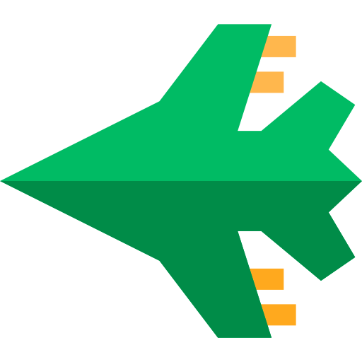 aeroplano Basic Straight Flat icono