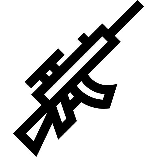 karabin Basic Straight Lineal ikona