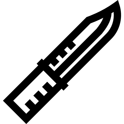 faca Basic Straight Lineal Ícone