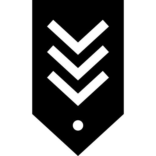 chevron Basic Straight Filled icona
