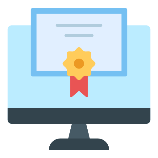Online certificate Generic Flat icon