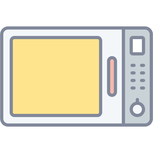 kuchenka mikrofalowa Generic Outline Color ikona