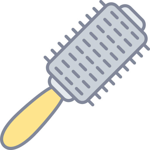 brosse à cheveux Generic Outline Color Icône