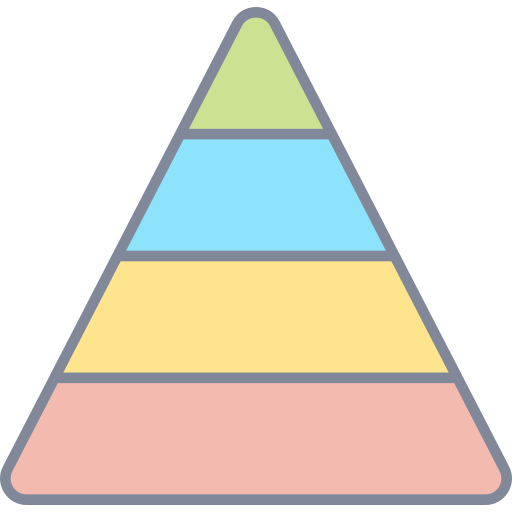 ピラミッドチャート Generic Outline Color icon