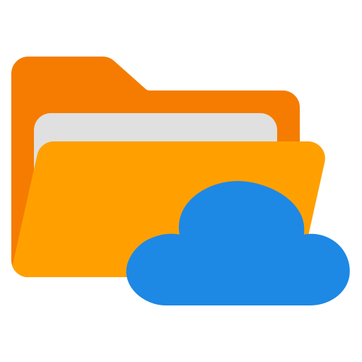 Cloud folder Generic Flat icon