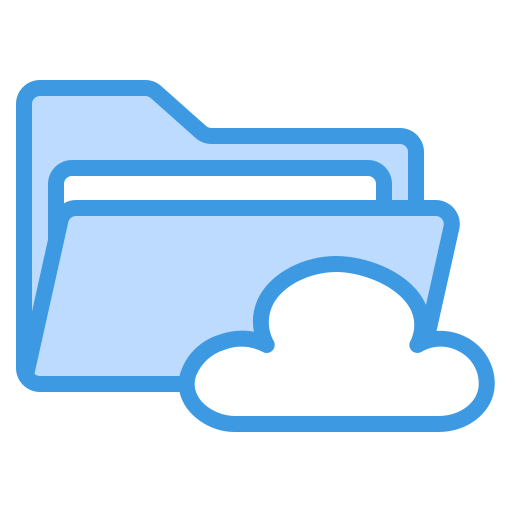 cloud-ordner Generic Blue icon