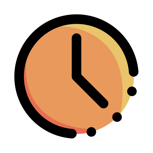 hora Generic Outline Color icono