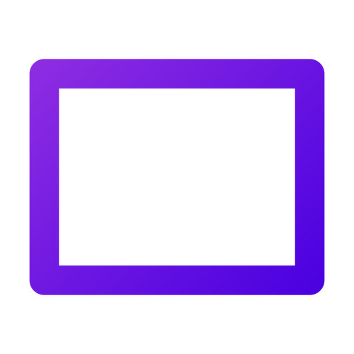 rechthoek Generic Gradient icoon