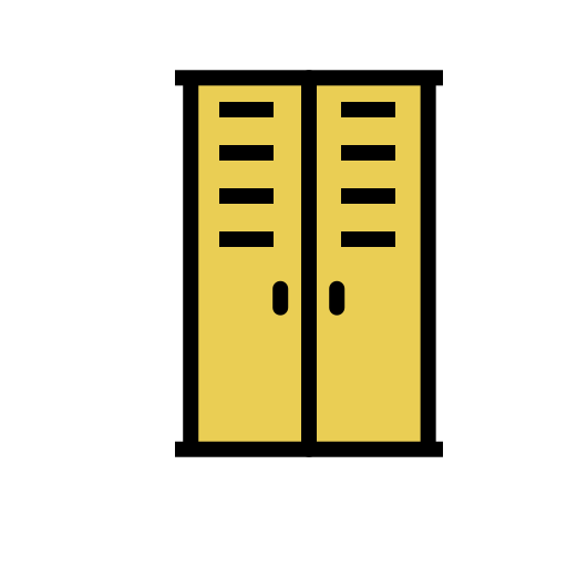 Locker Generic Outline Color icon