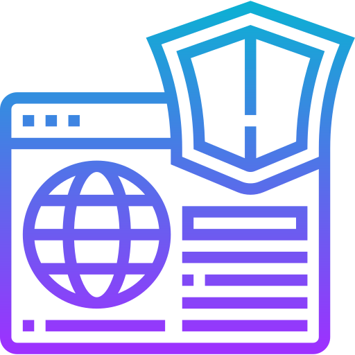 Cyber security Meticulous Gradient icon