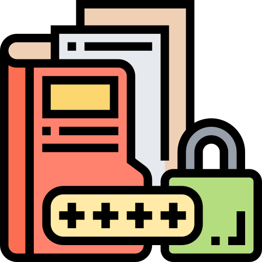 Data encryption Meticulous Lineal Color icon