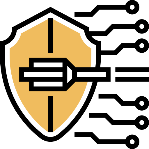 Internet security Meticulous Yellow shadow icon