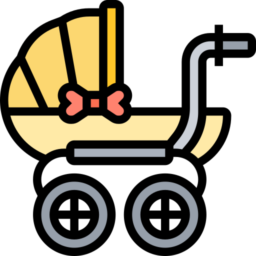 Baby carriage Meticulous Lineal Color icon