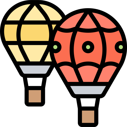熱気球 Meticulous Lineal Color icon