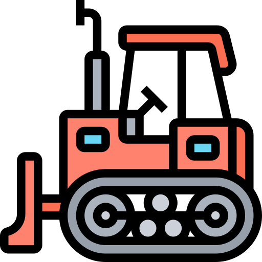 Bulldozer Meticulous Lineal Color icon
