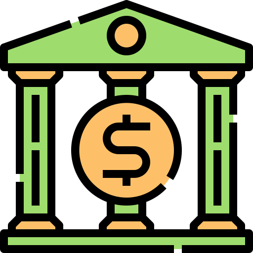 銀行 Linector Lineal Color icon