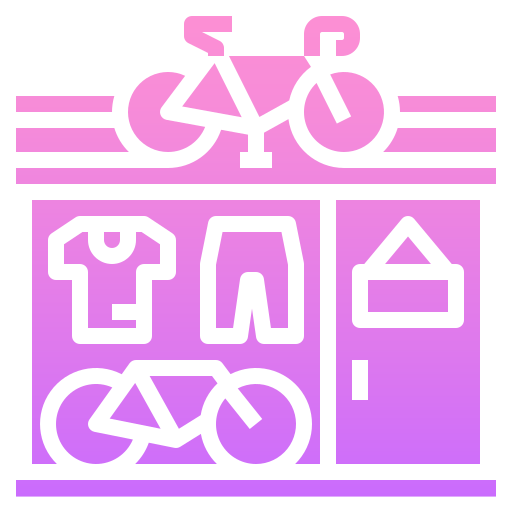 tienda de bicicletas Generic Flat Gradient icono