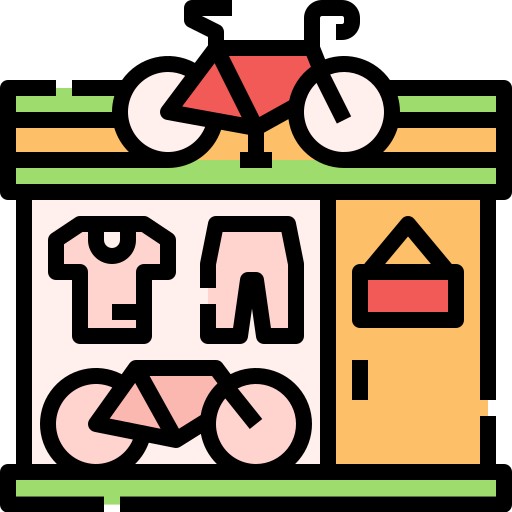 Bike shop Linector Lineal Color icon
