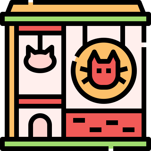 Pet shop Linector Lineal Color icon