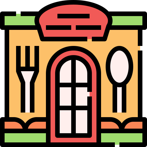 Restaurant Linector Lineal Color icon