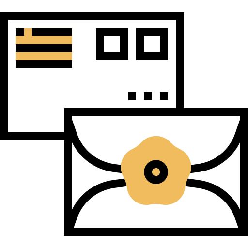 봉투 Meticulous Yellow shadow icon