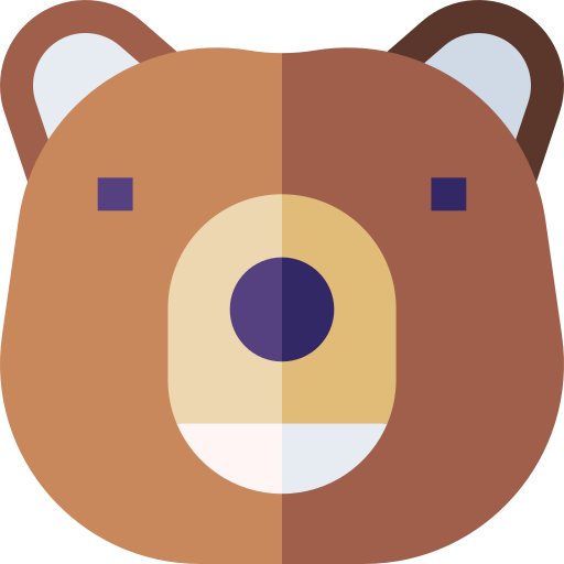 Bear Basic Straight Flat icon