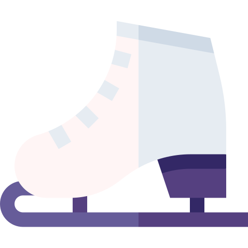 Ice skating shoes Basic Straight Flat icon