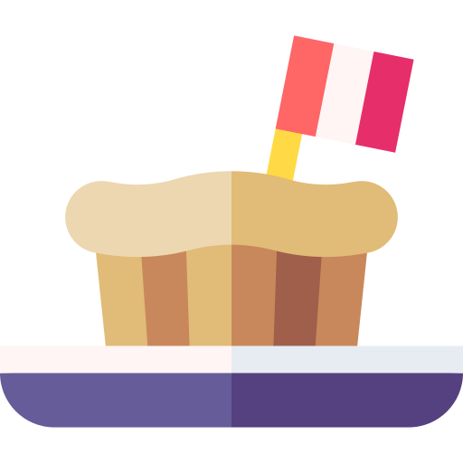tarta de mantequilla Basic Straight Flat icono