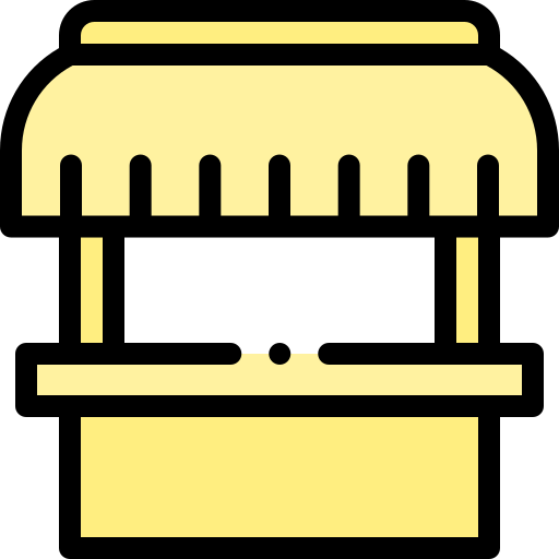 Beach bar Detailed Rounded Lineal color icon