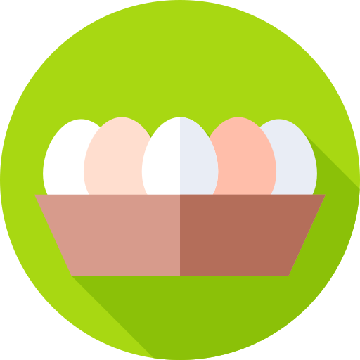 Яйца Flat Circular Flat иконка