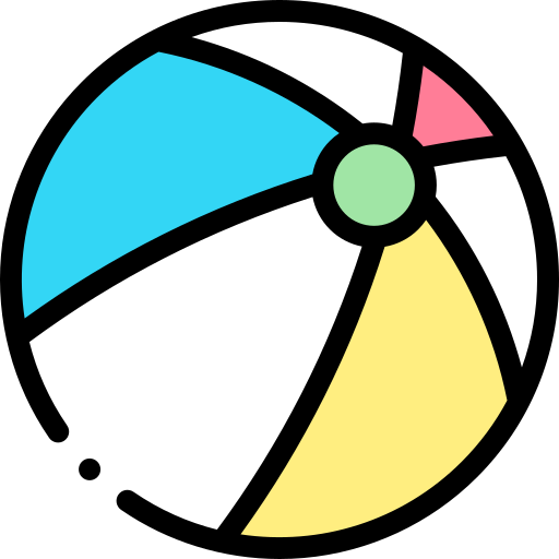 пляжный мяч Detailed Rounded Lineal color иконка