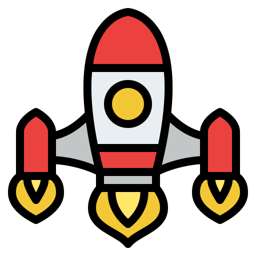 로켓 Iconixar Lineal Color icon