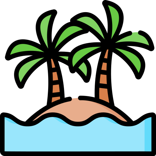 섬 Special Lineal color icon