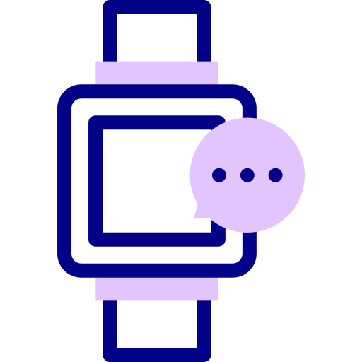 스마트 워치 Detailed Mixed Lineal color icon