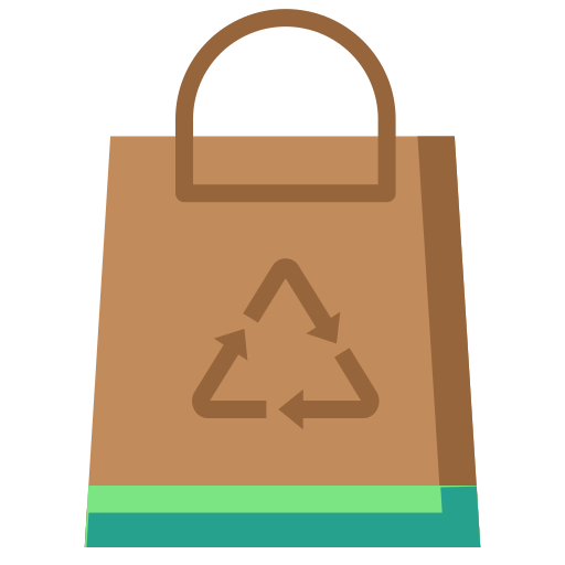 torba z recyklingu Generic Flat ikona