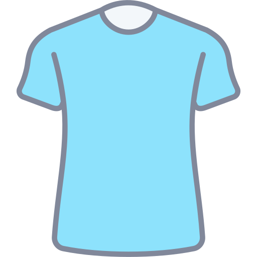 t-shirt Generic Outline Color icoon