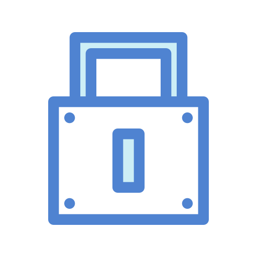 Lock Generic Blue icon