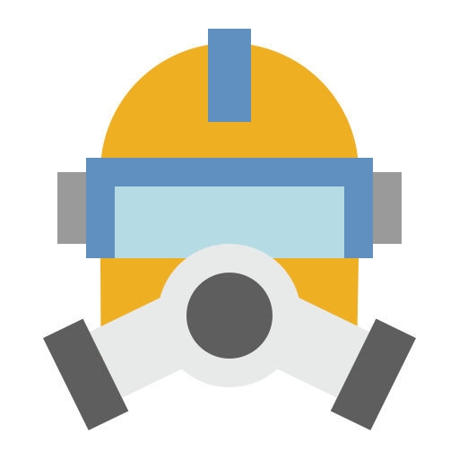 máscara de gas Generic Flat icono