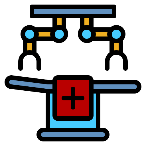 cirugía robótica Generic Outline Color icono