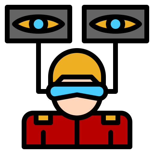 Сканирование глаз Generic Outline Color иконка