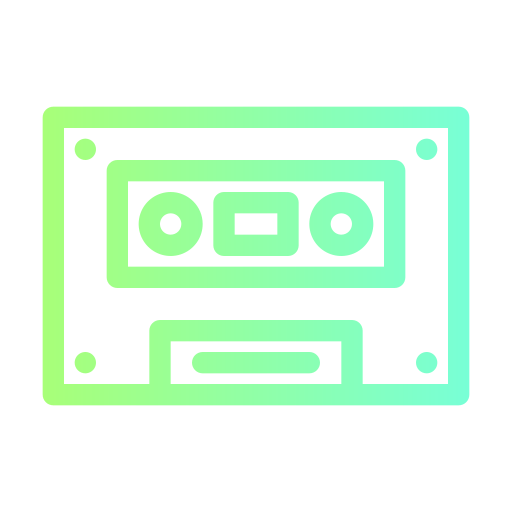 カセットテープ Generic Gradient icon
