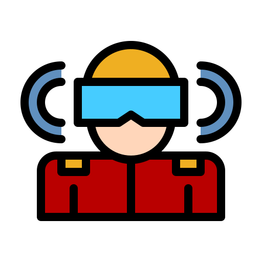 Virtual reality glasses Generic Outline Color icon