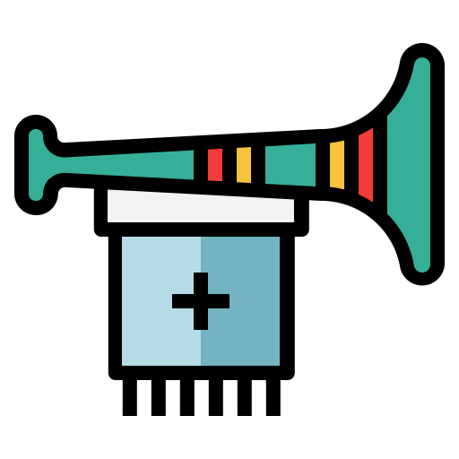 vuvuzela Generic Outline Color icona