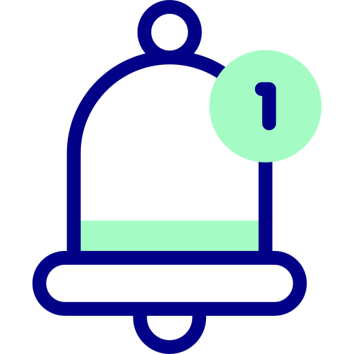 campana de notificación Detailed Mixed Lineal color icono