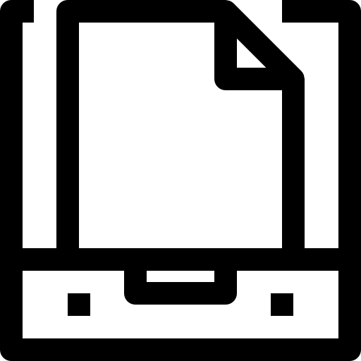 bandeja de entrada Accurate Lineal icono
