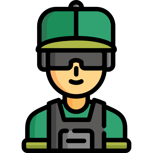 soldado Special Lineal color icono