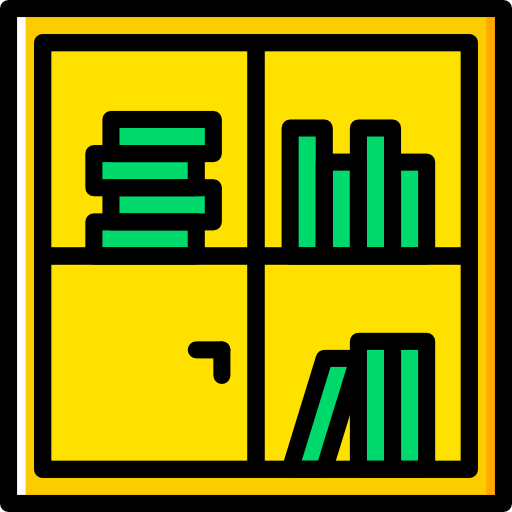 estante para libros Basic Miscellany Yellow icono