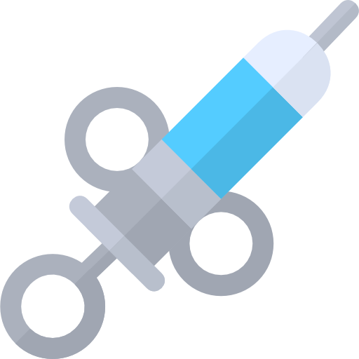 Dental needle Basic Rounded Flat icon
